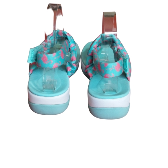 Clarks Arla Nicole Womens Slingback Sandal Flamingo Aqua Print Women's - Picture 7 of 16